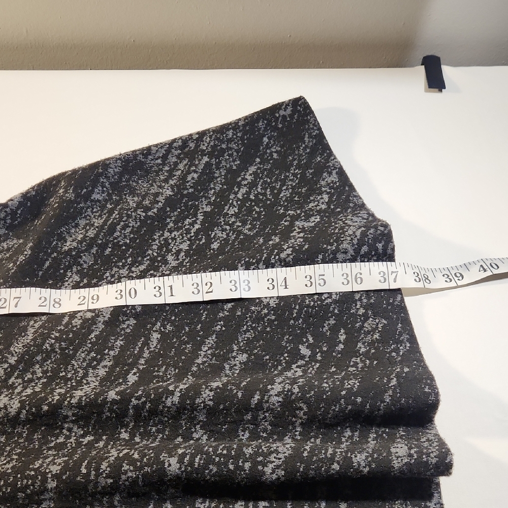 LOFT Black Heathered Short Sleeve Fit & Flare Dress Size 4 Business Casual - Picture 7 of 7